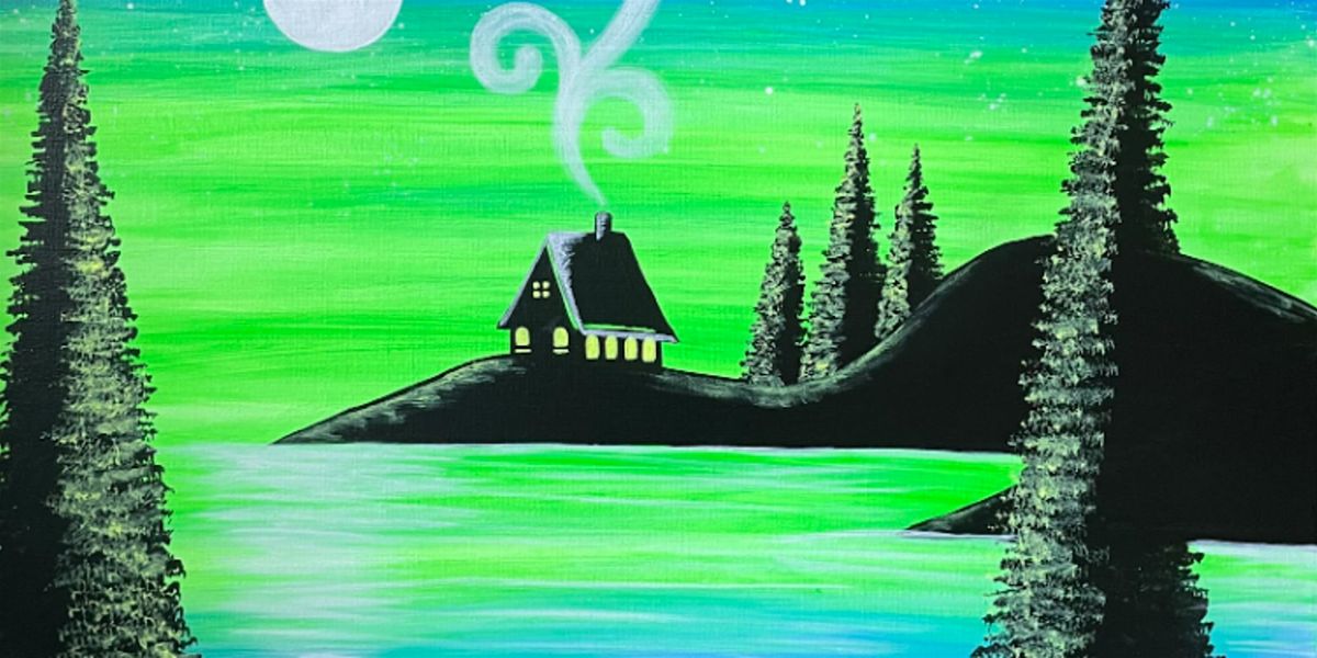 Night at the Lake Cabin - Paint and Sip by Classpop!\u2122