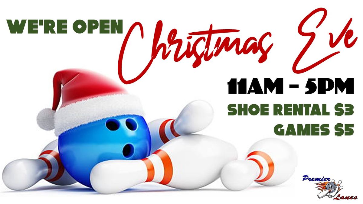 CHRISTMAS EVE OPEN BOWLING