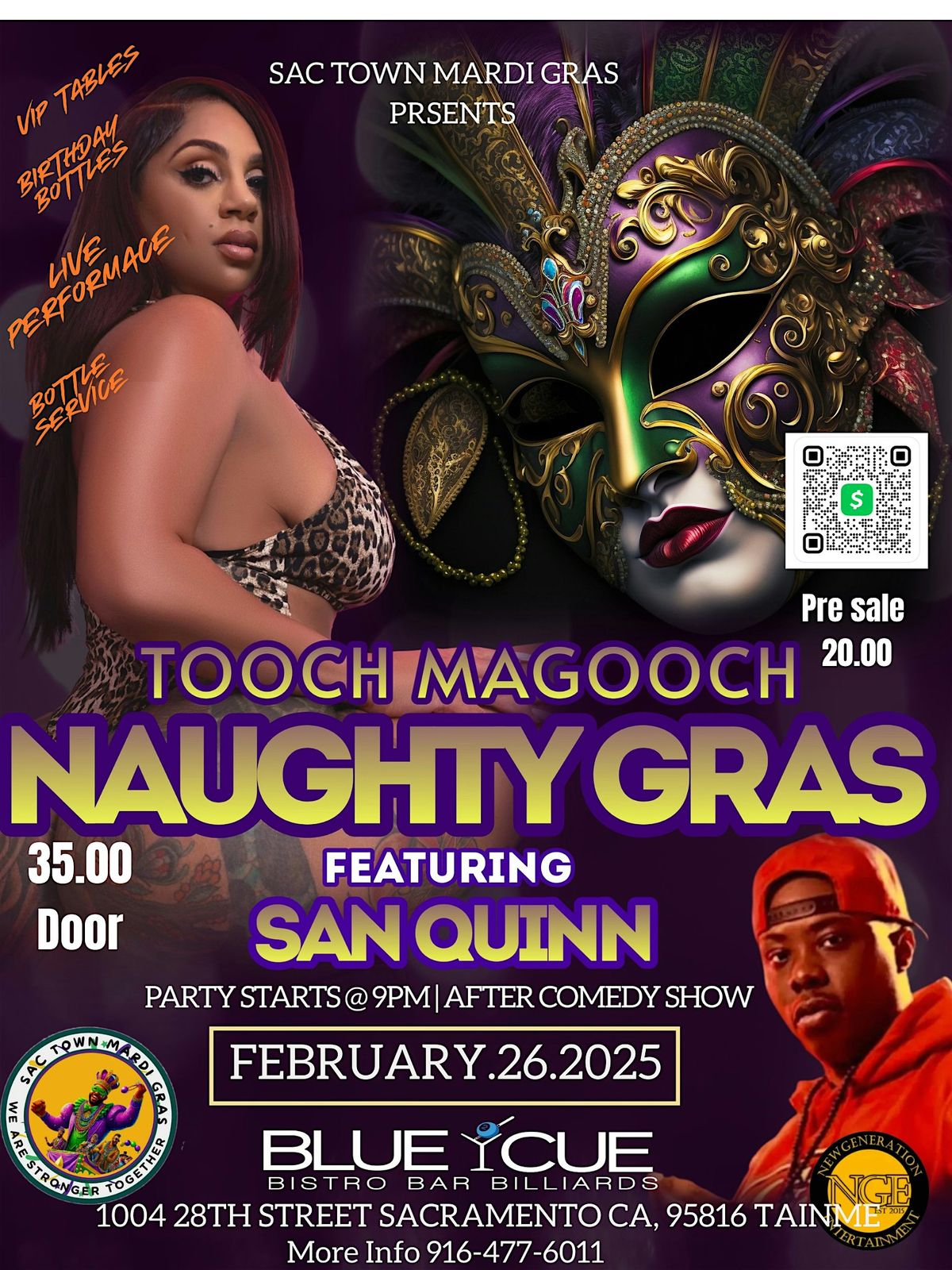 Tooch Magooch '2nd Annual Naughty Gras Party & After Party