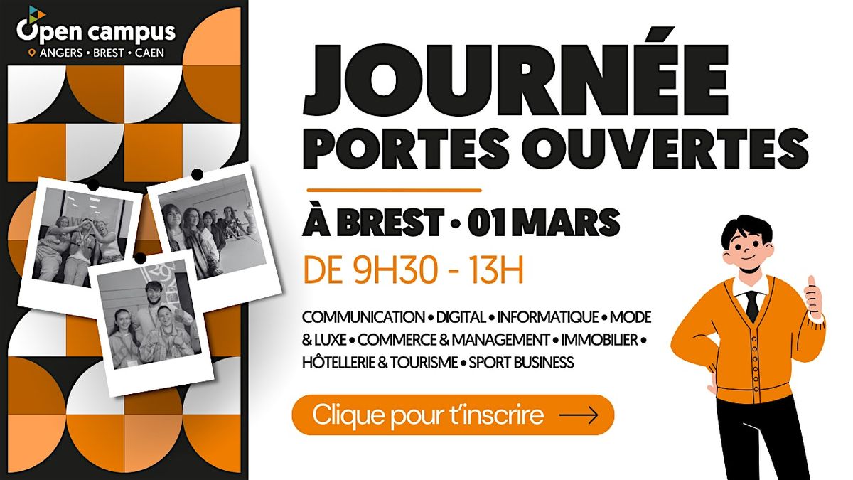 JOURN\u00c9E PORTES OUVERTES - SAMEDI 01 MARS 2025 - BREST