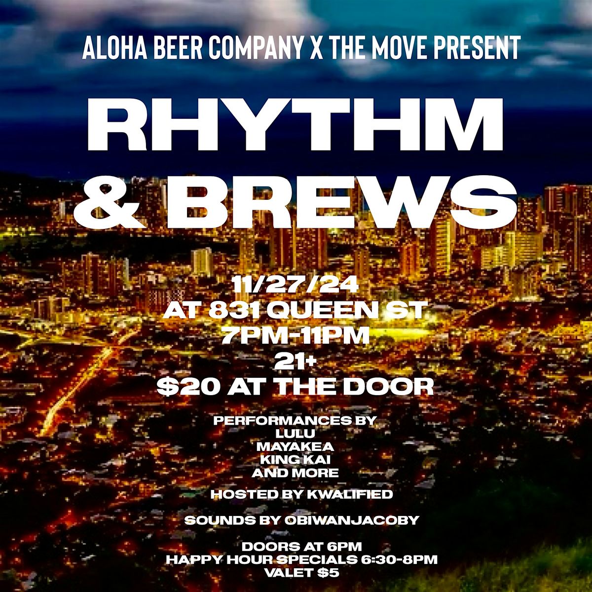 Rhythm and Brews Presented by Aloha Beer Company and The Move