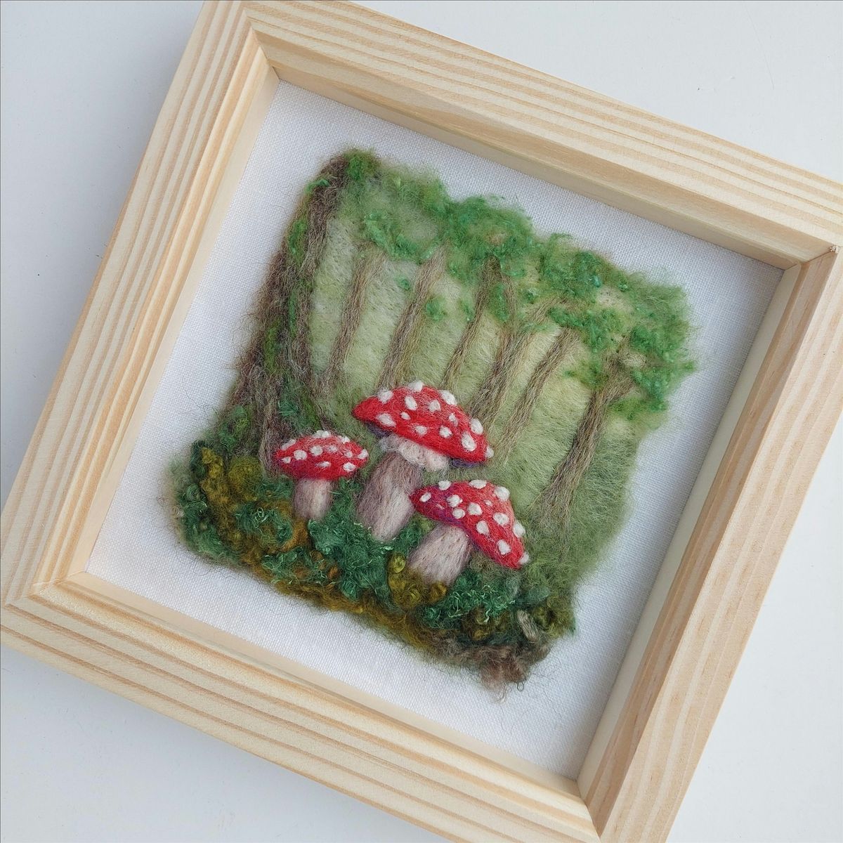 Felted Toadstool Woodland
