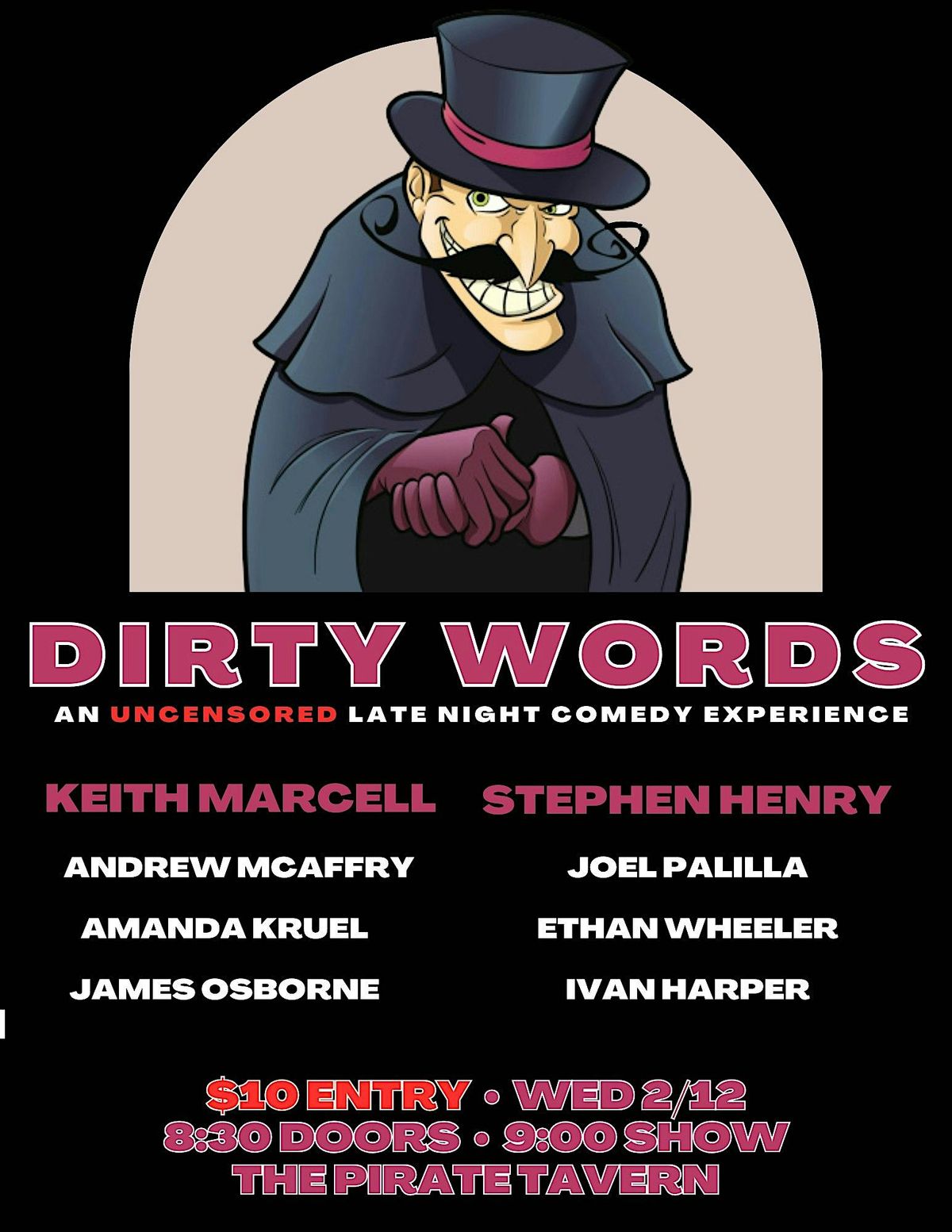 Copy of Dirty Words: An Uncensored Late Night Comedy Experience