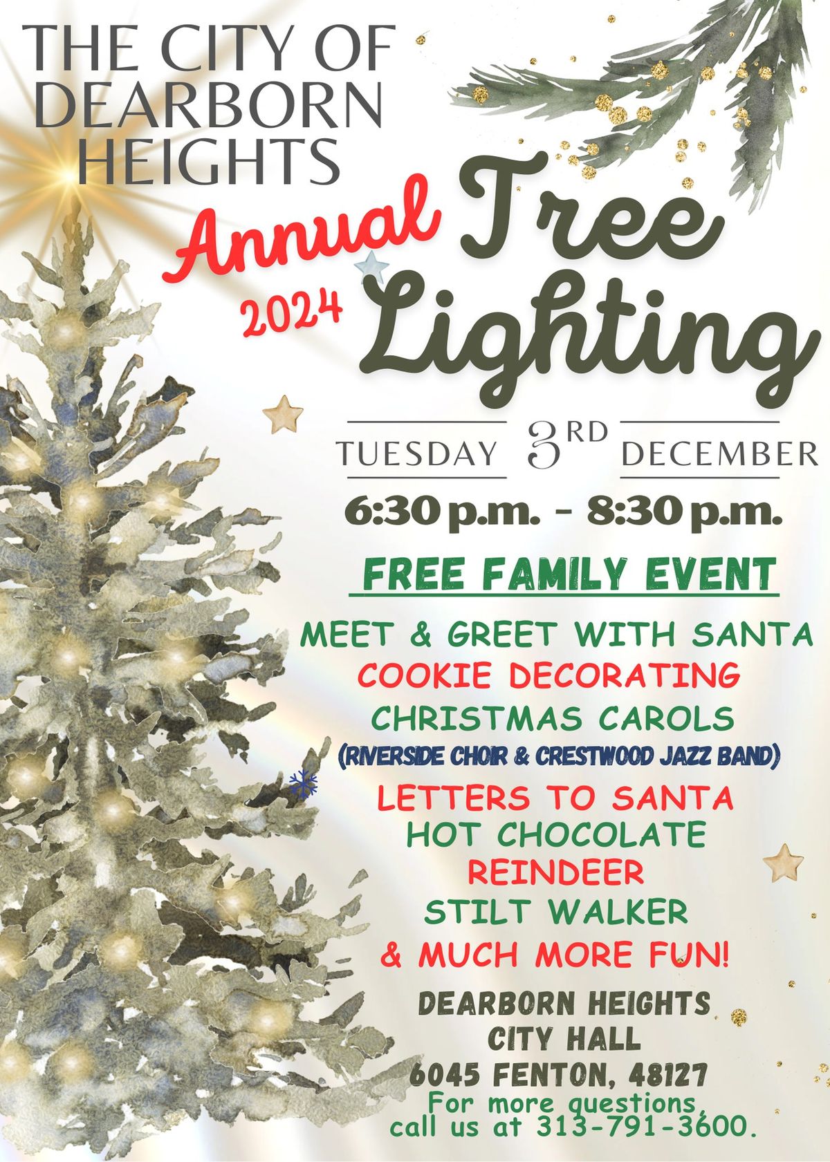 2024 Dearborn Heights Tree Lighting