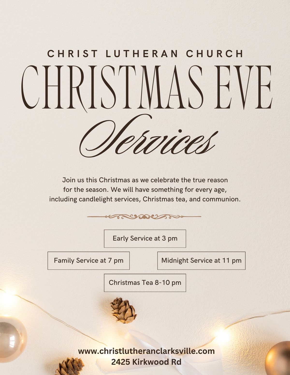 Christmas Eve Services