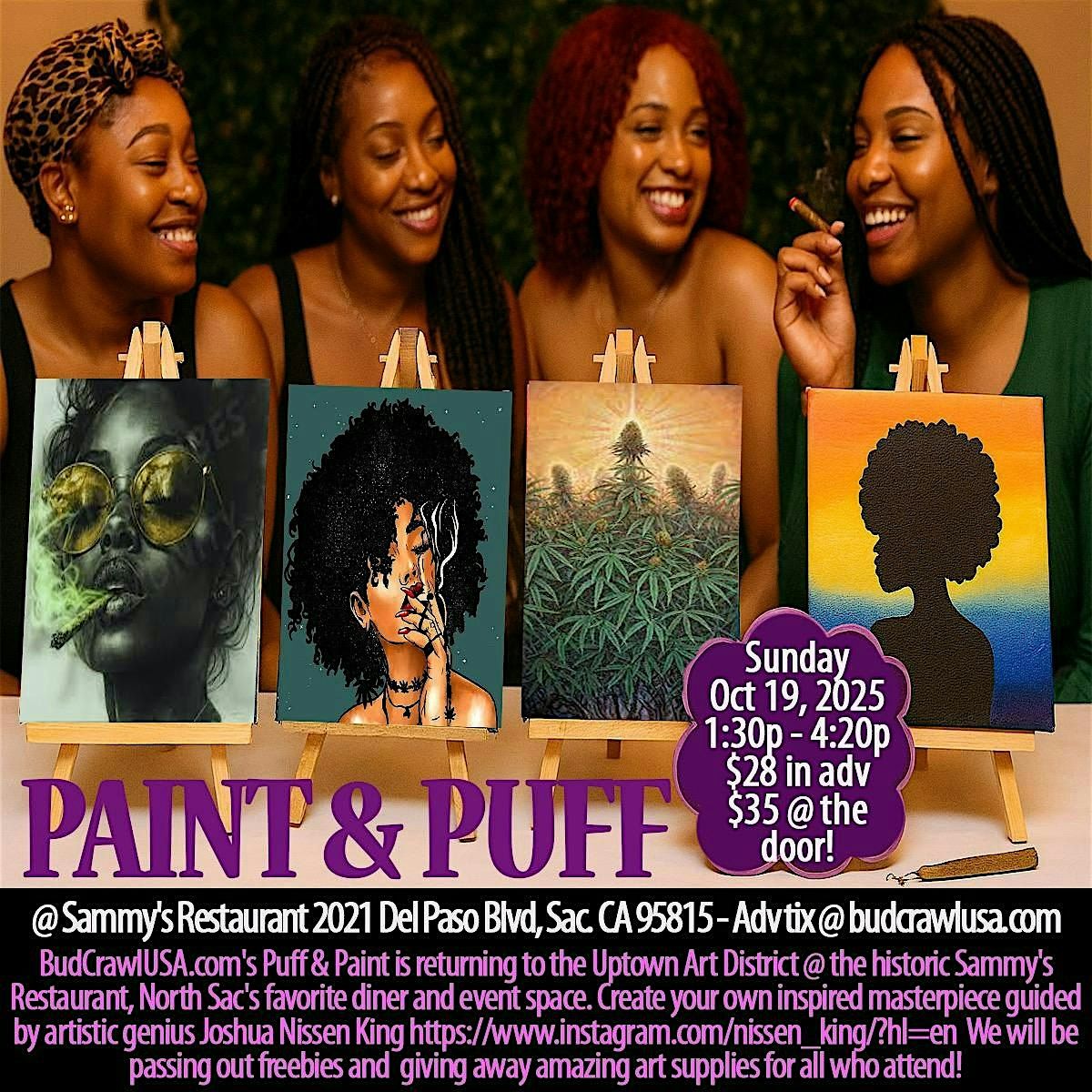 Back on the Boulevard! Paint & Puff Art Experience