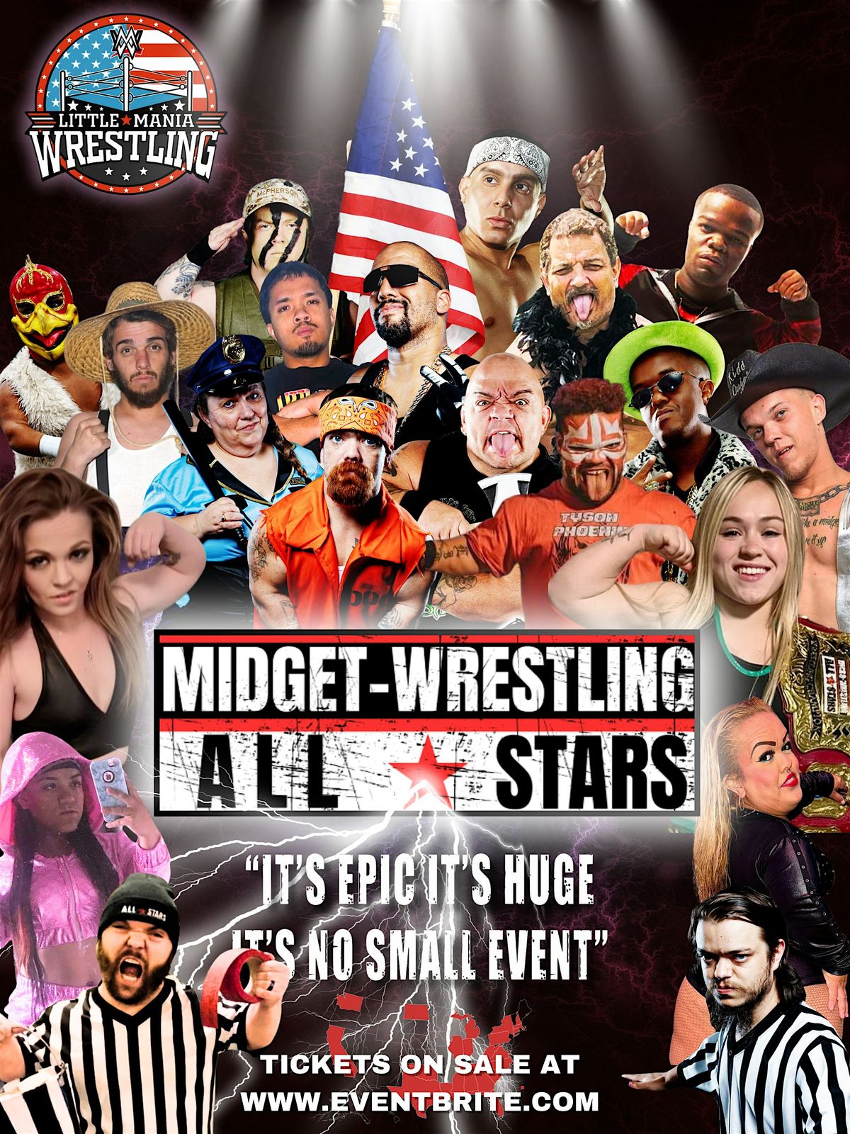 MIDGET-WRESTLING ALL*STARS LIVE! IT'S HUGE IN SHREVEPORT, LOUISIANA!