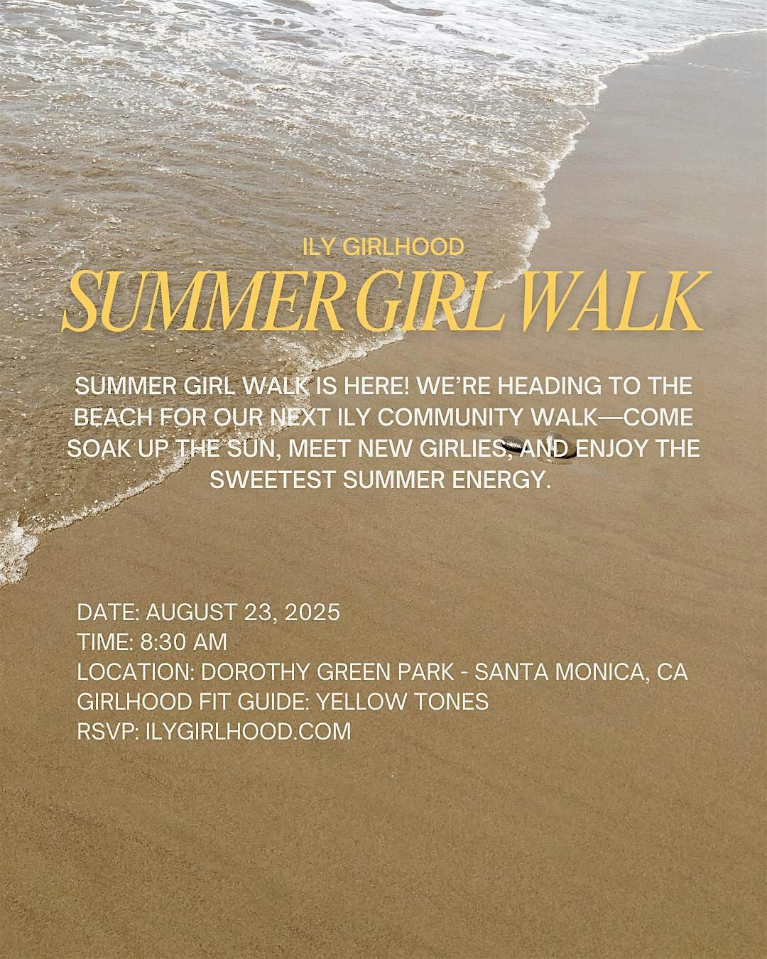 Summer girl community walk