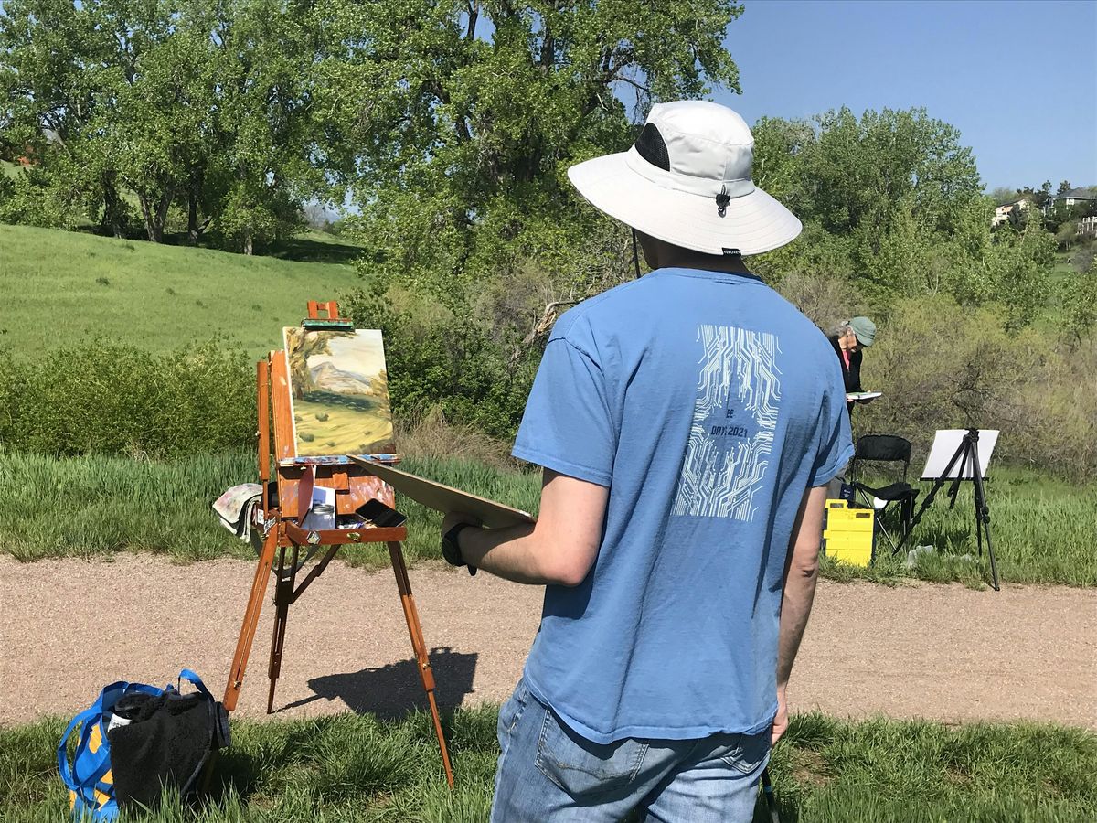 Coyote Run on Canvas (Open Space Plein Air Series)