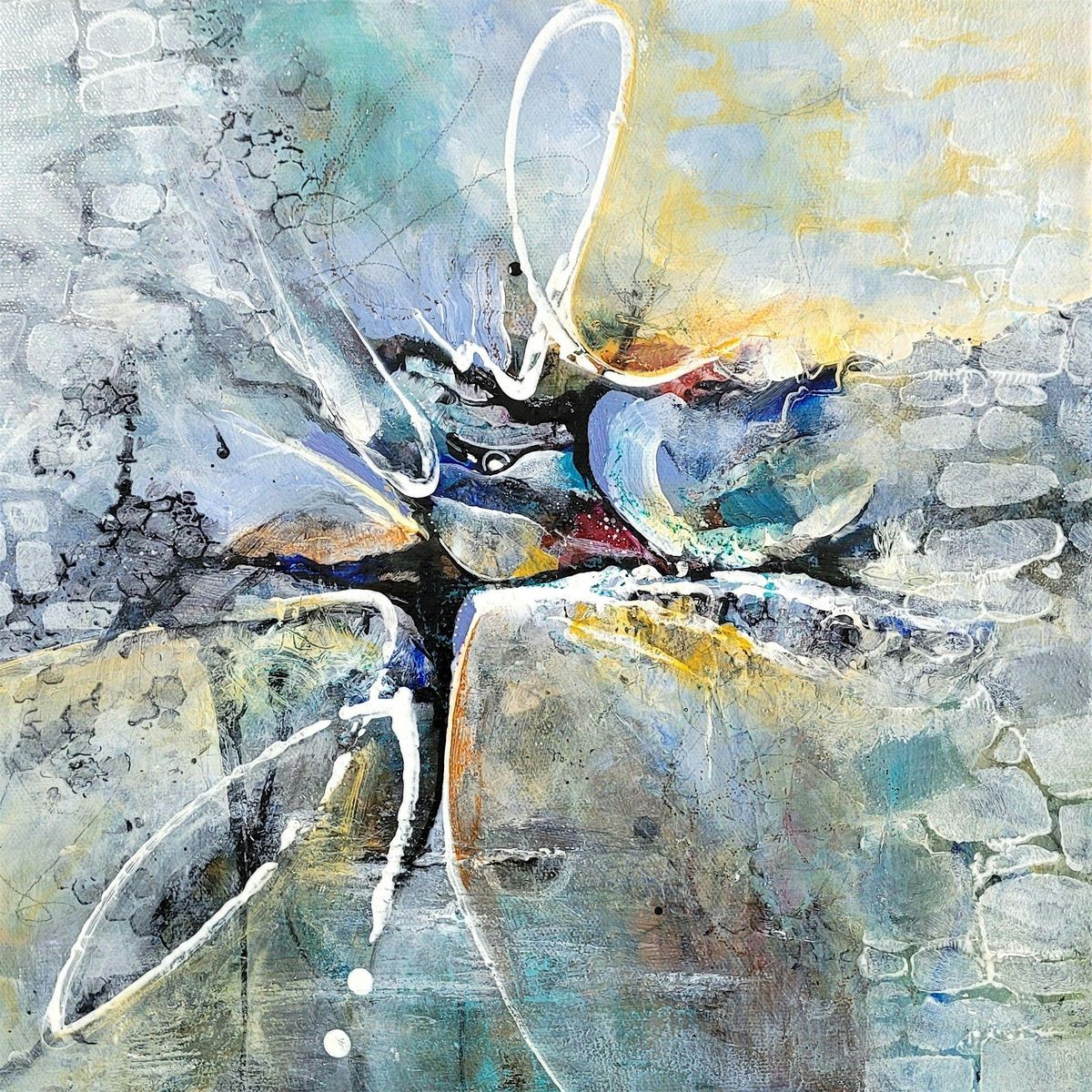 Exploring Layering in Abstract Acrylic Painting with Artist Sheri Peters