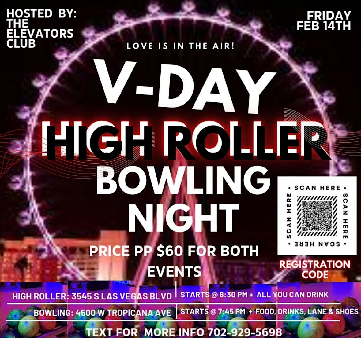 Valentine's High Roller & Bowling Night