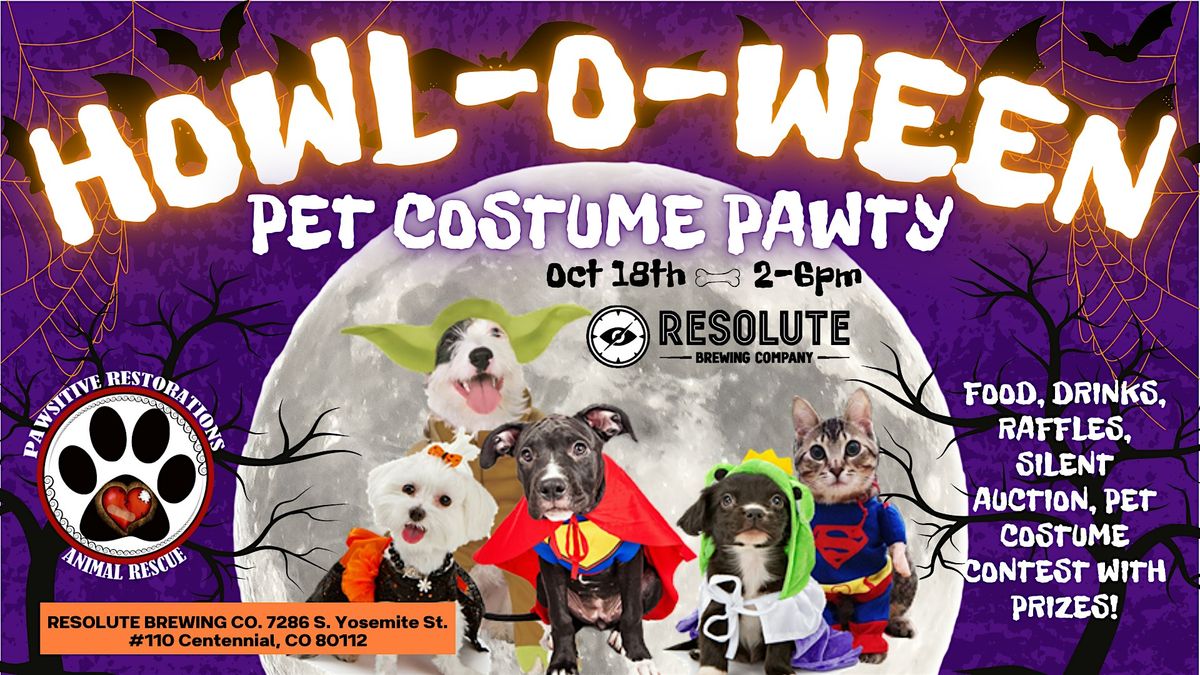 Howl-O-Ween Pet Costume Pawty benefiting Pawsitive Restorations Animal Resc