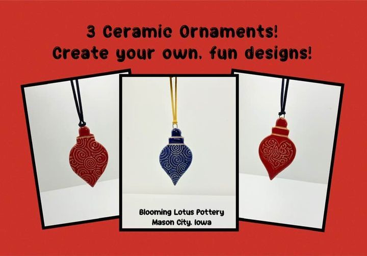 CERAMIC ORNAMENT WORKSHOP-Session 1