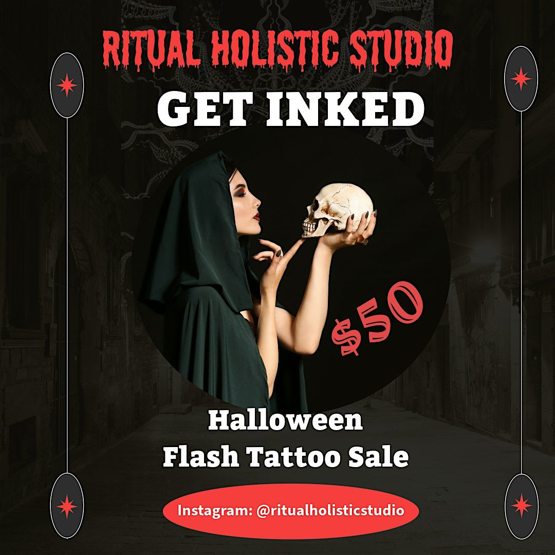 Halloween Lovers - Get Inked - Spooky Flash Tattoo Sale