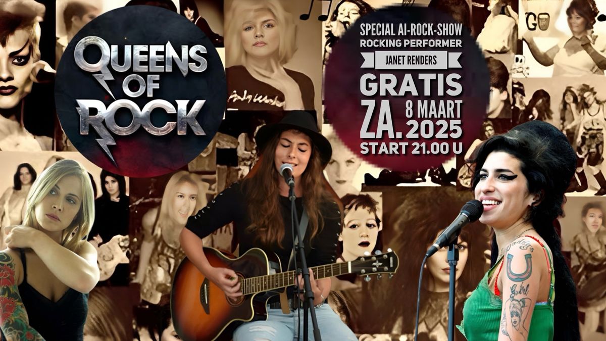 Queens of Rock, de AI-Cover-Show met Janet Renders