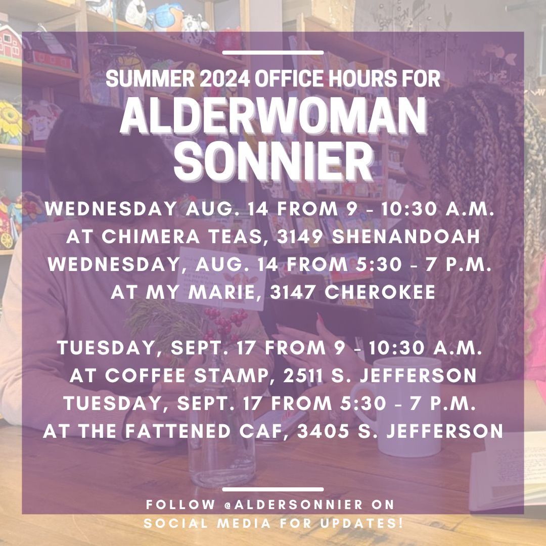 Sonnier's September Morning Office Hours 