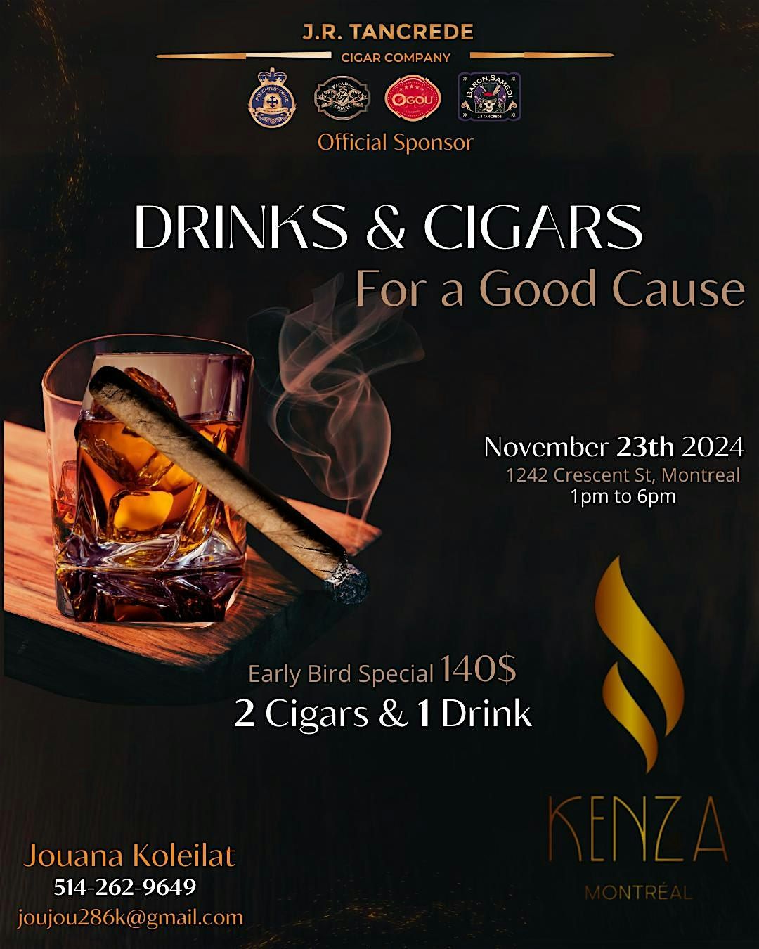 Drinks & Cigars for a Good Cause