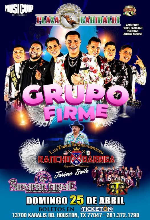 GRUPO FIRME RANCHO BARRIGA BANDA RR HOUSTON TEXAS  SEGUNDA FECHA