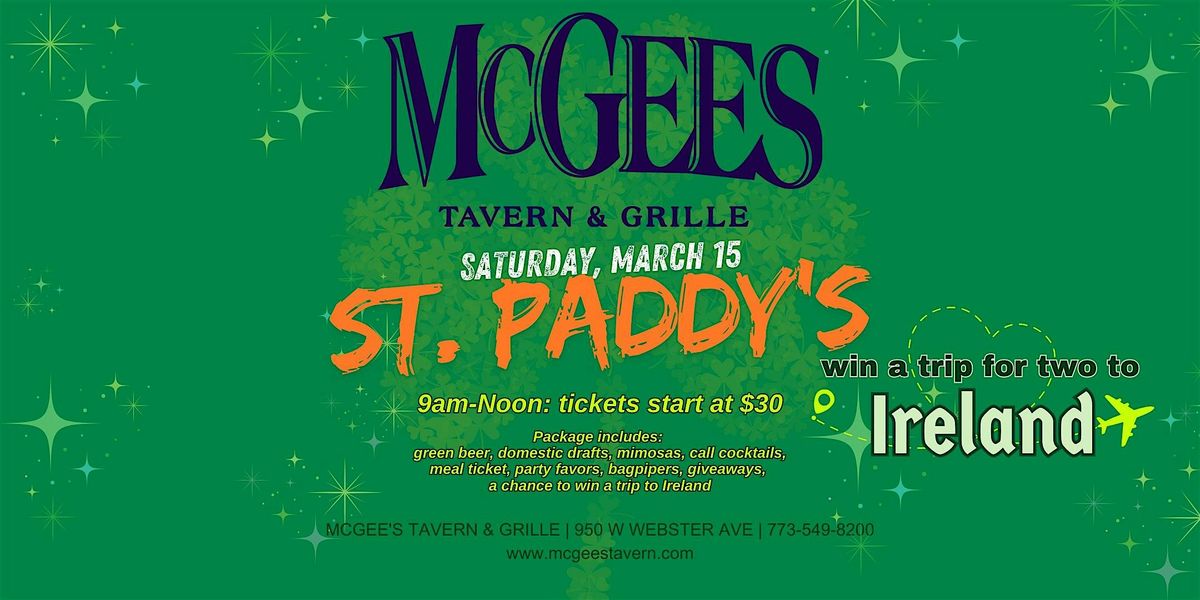 The Best Deal in Chicago... St. Patrick's Day at McGee's!