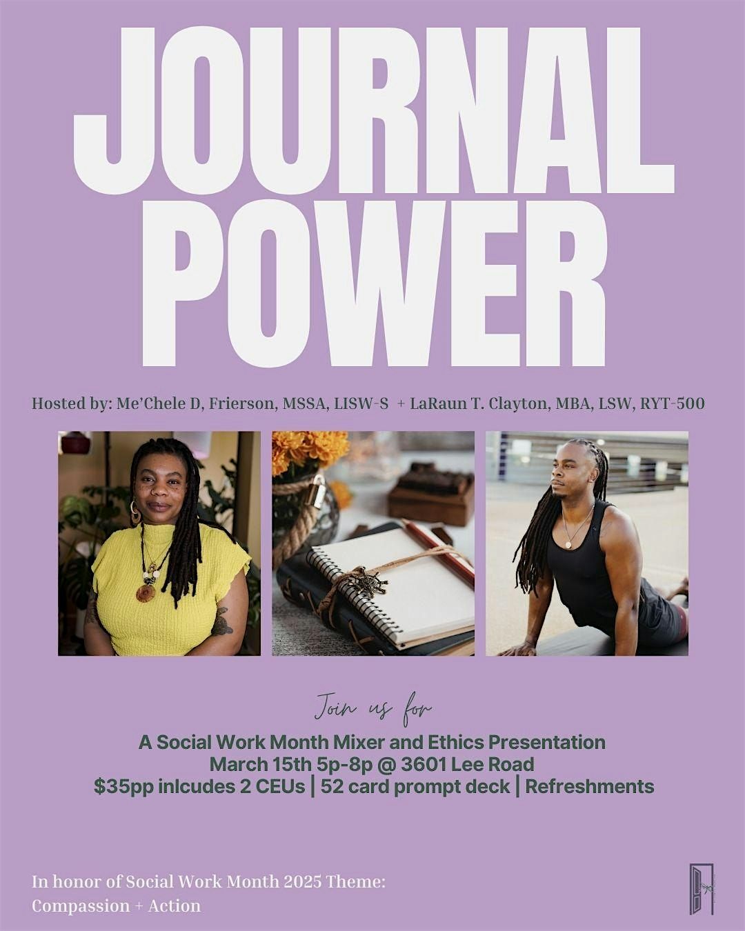 Journal Power | A Social Work Month Mixer & Ethics Presentation