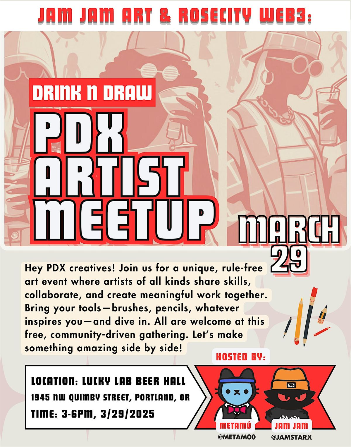 Drink N Draw- PDX Artist Meetup