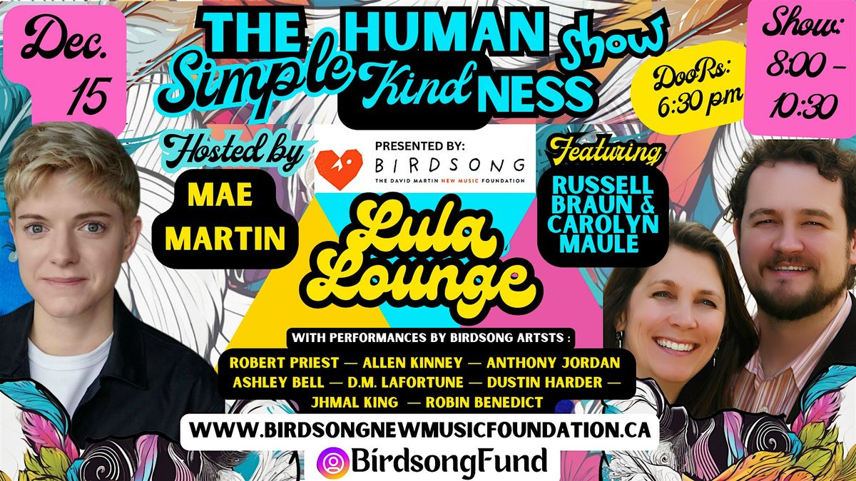 MAE MARTIN HOSTS & PERFORMS AT THE SIMPLE HUMAN KINDNESS BENEFIT