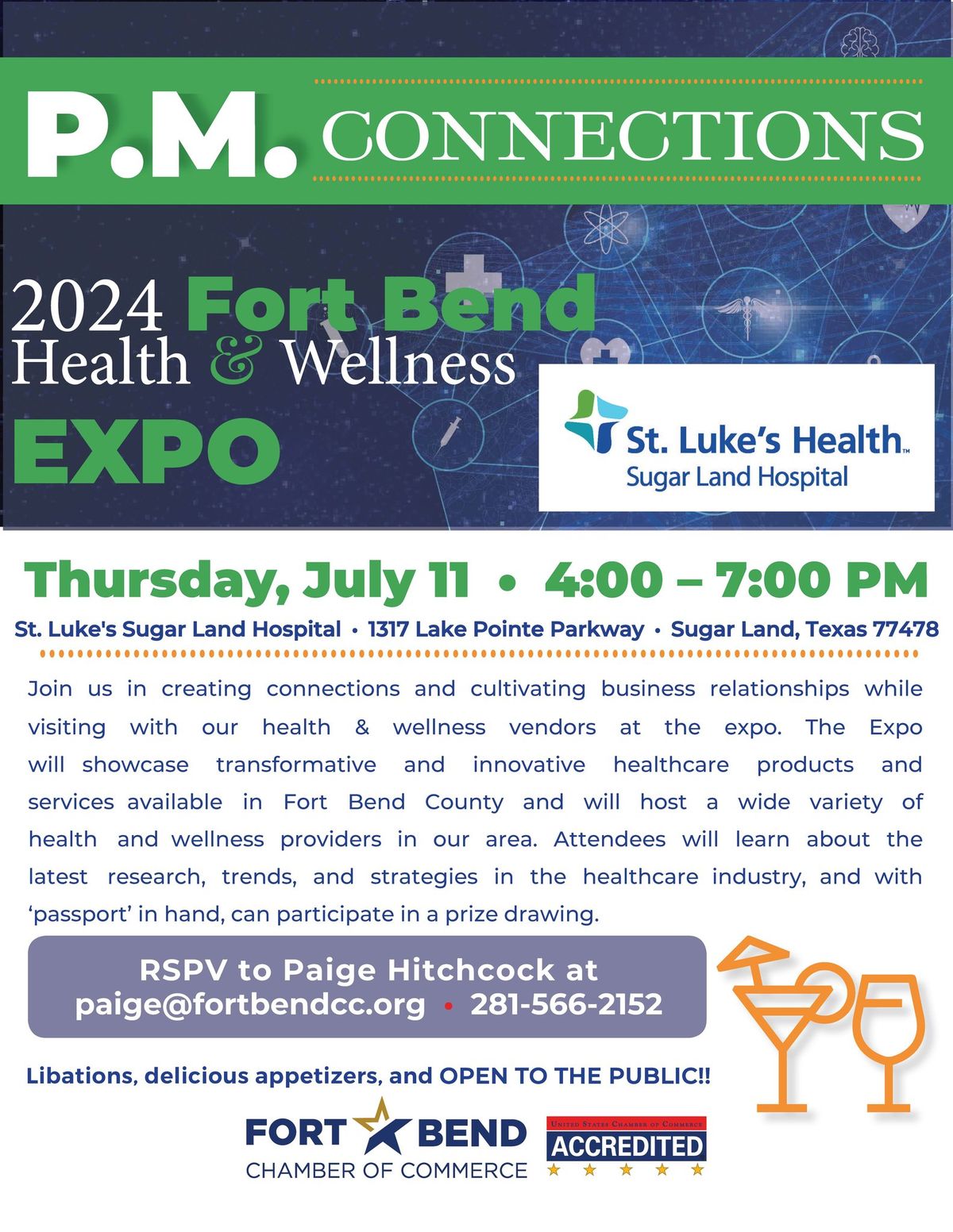 P.M. Connections Hosted by 2024 Fort Bend Health & Wellness EXPO