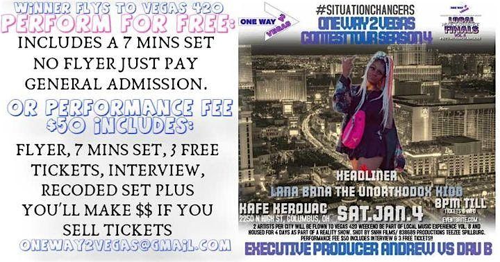 ONE WAY 2 VEGAS SZN 4 COLUMBUS AUDITIONS (REALITY SHOW)