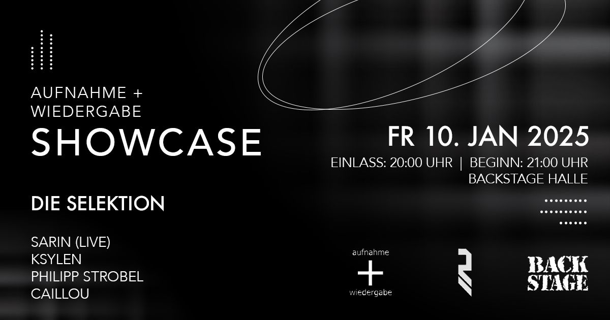 AUFNAHME + WIEDERGABE SHOWCASE | DIE SELEKTION | BACKSTAGE M\u00dcNCHEN 2025