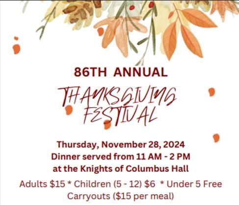 St. Andrews 86th Annual Thanksgiving Festival