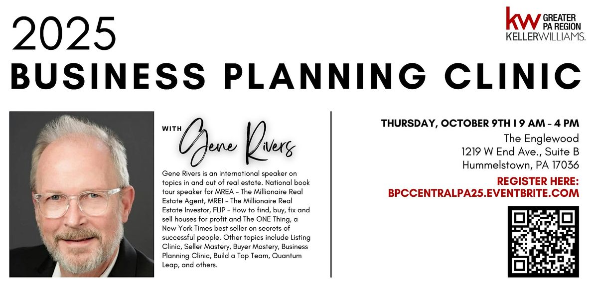 Business Planning Clinic with Gene Rivers - Central PA
