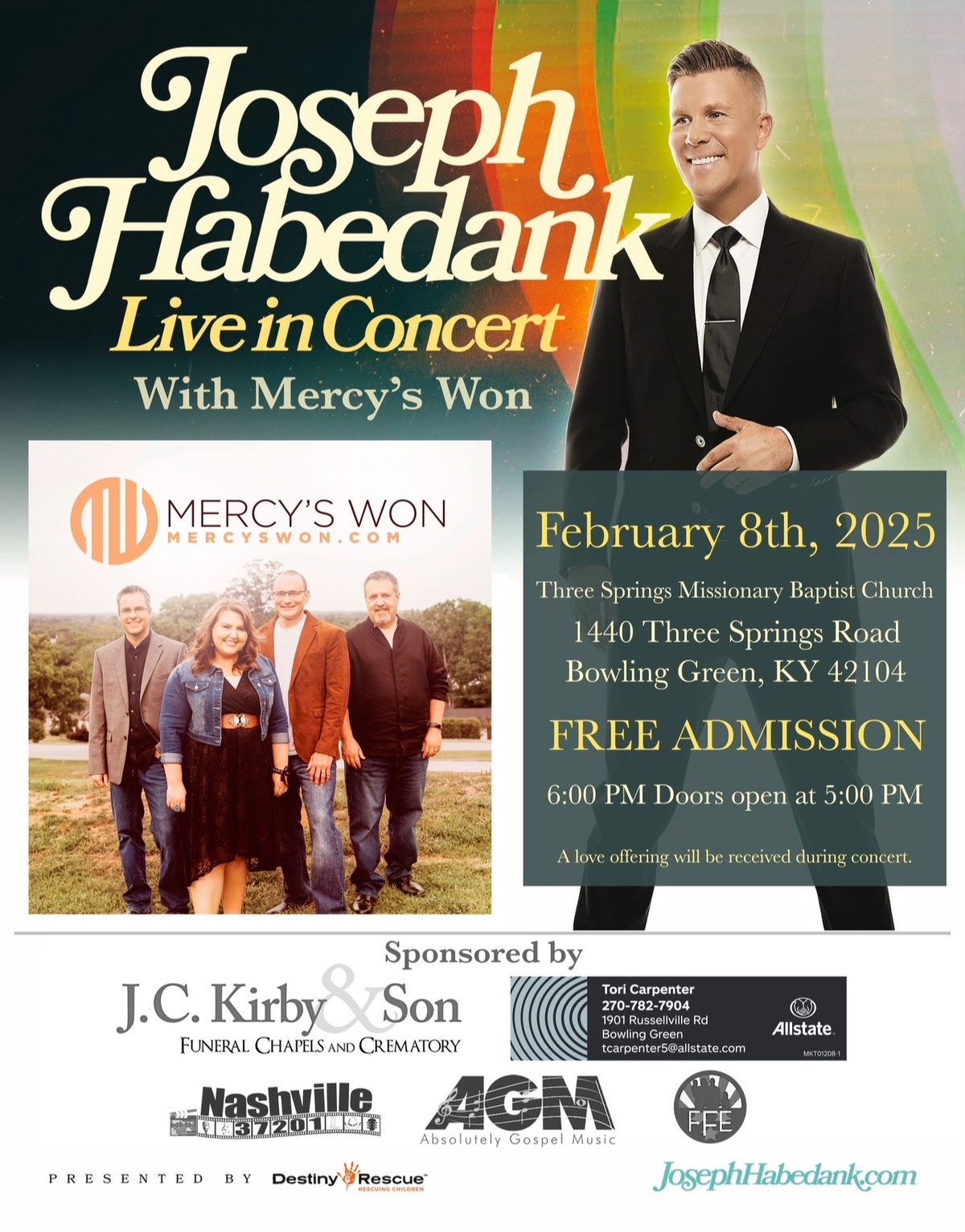 Joseph Habedank and Mercy\u2019s Won 