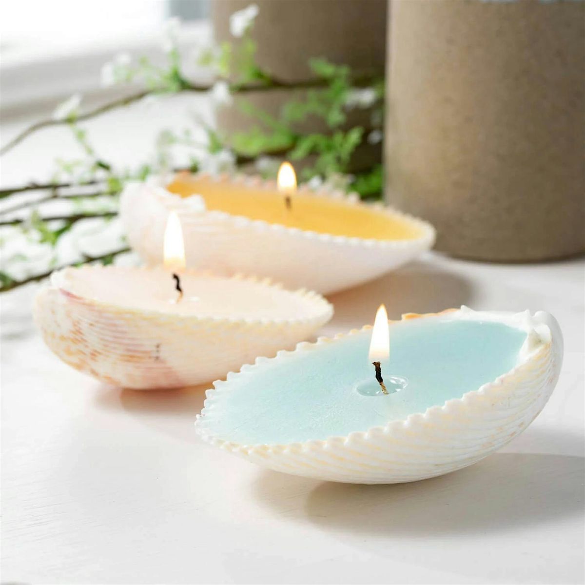 Shell Candle Pouring Class