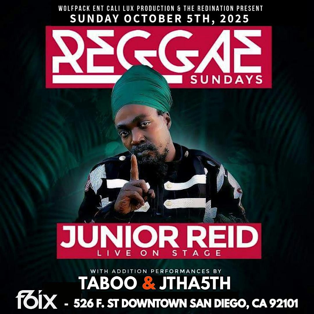 Junior Reid Live On Stage Reggae Sunday