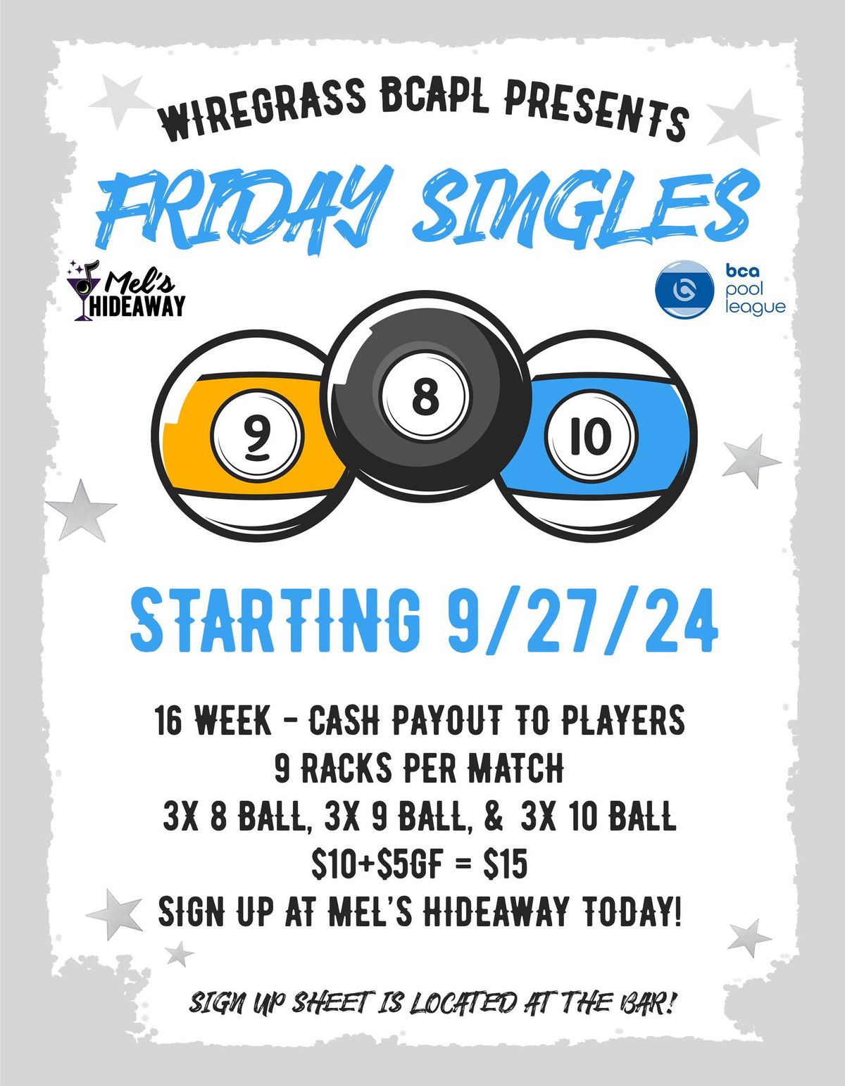 BCAPL - Friday Singles