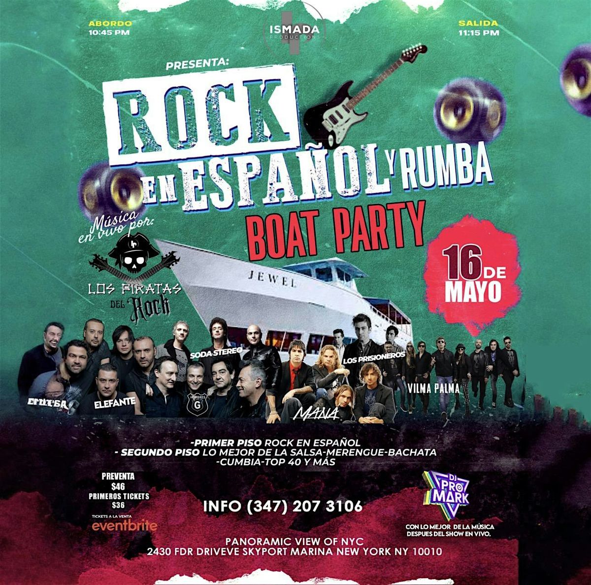 Rock en Espa\u00f1ol & Rumba Boat Party en NYC