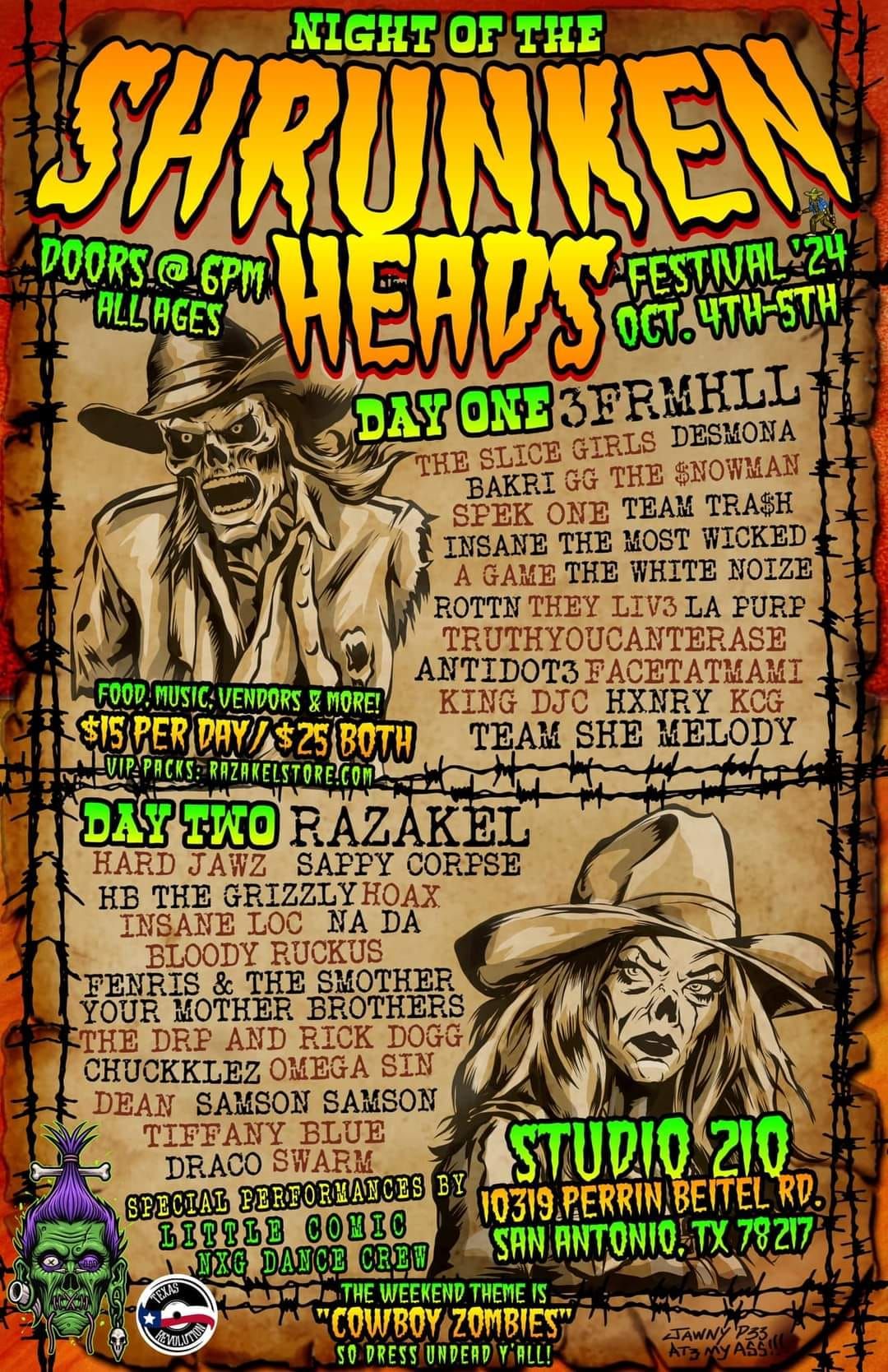 NIGHT OF THE SHRUNKEN HEADS '24 (SHE FEST SATX)