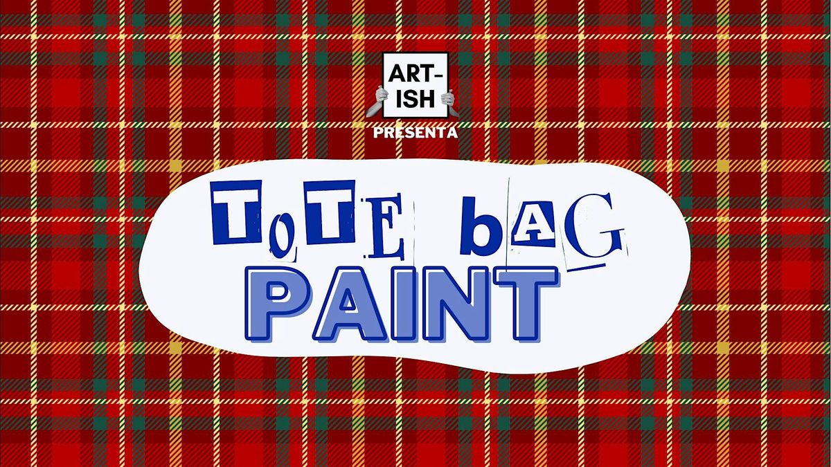 TOTE BAG PAINTING  *christmas edition*