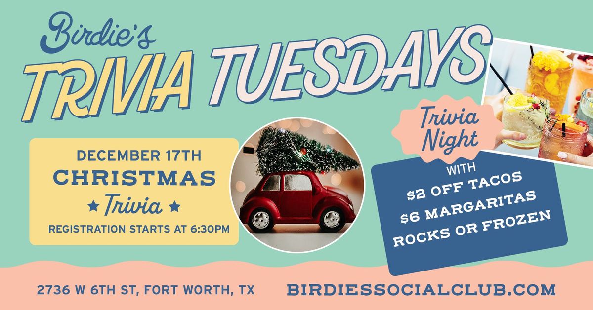 Christmas Trivia Night @ Birdie\u2019s Social Club