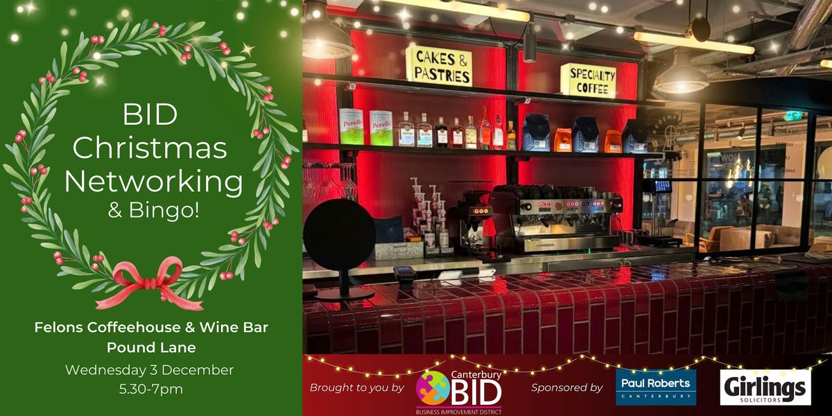 BID Evening Networking - Felons Coffeehouse & Wine Bar