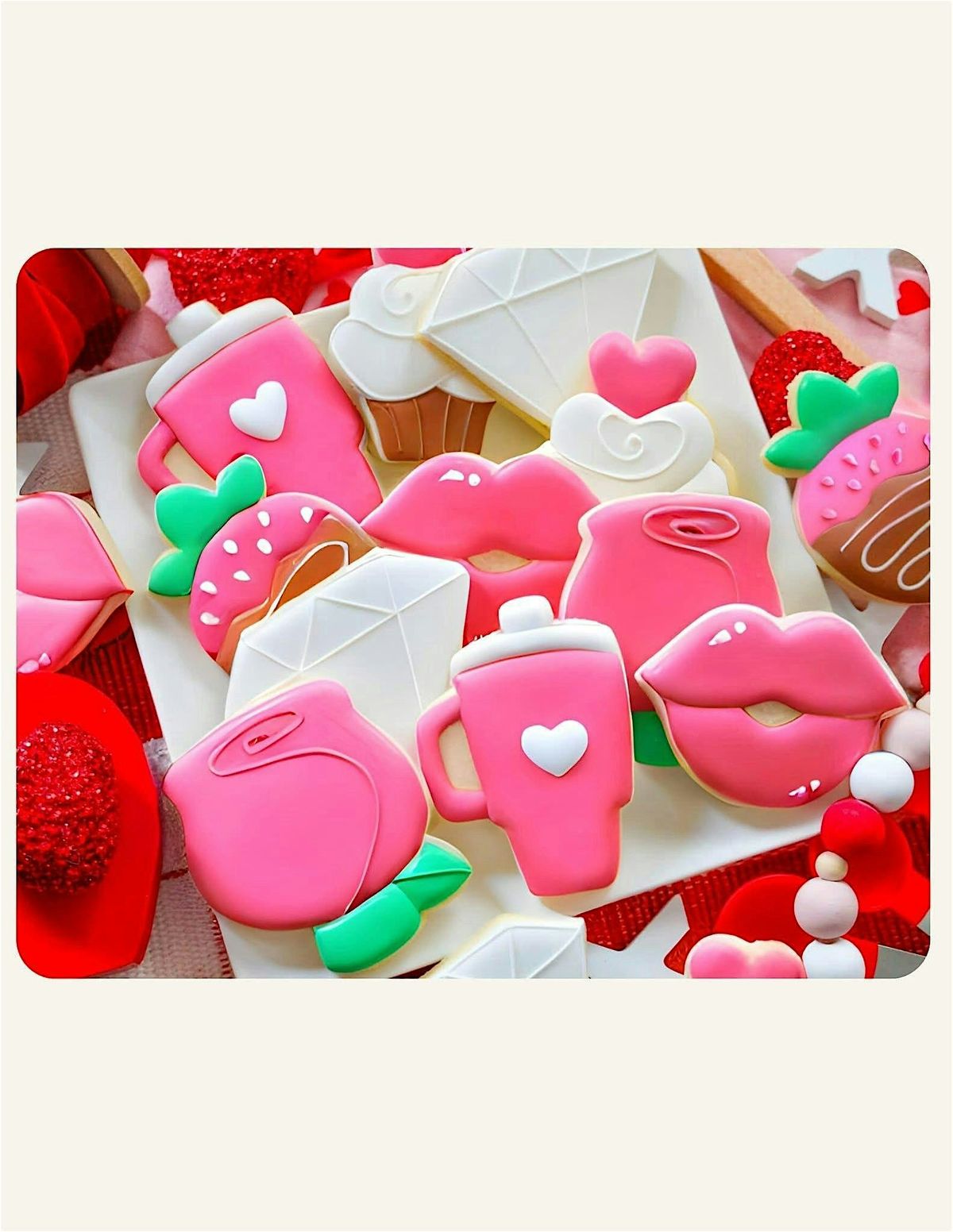 "Fall in LOVE with Cookie Decorating" Valentine  Cookie Decorating Class