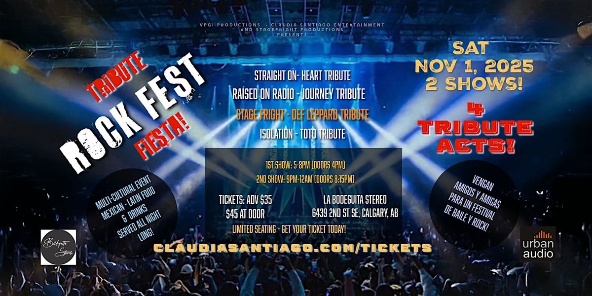 (9pm Show) Tribute ROCK FEST Fiesta! | Toto - Def Leppard - Journey - Heart