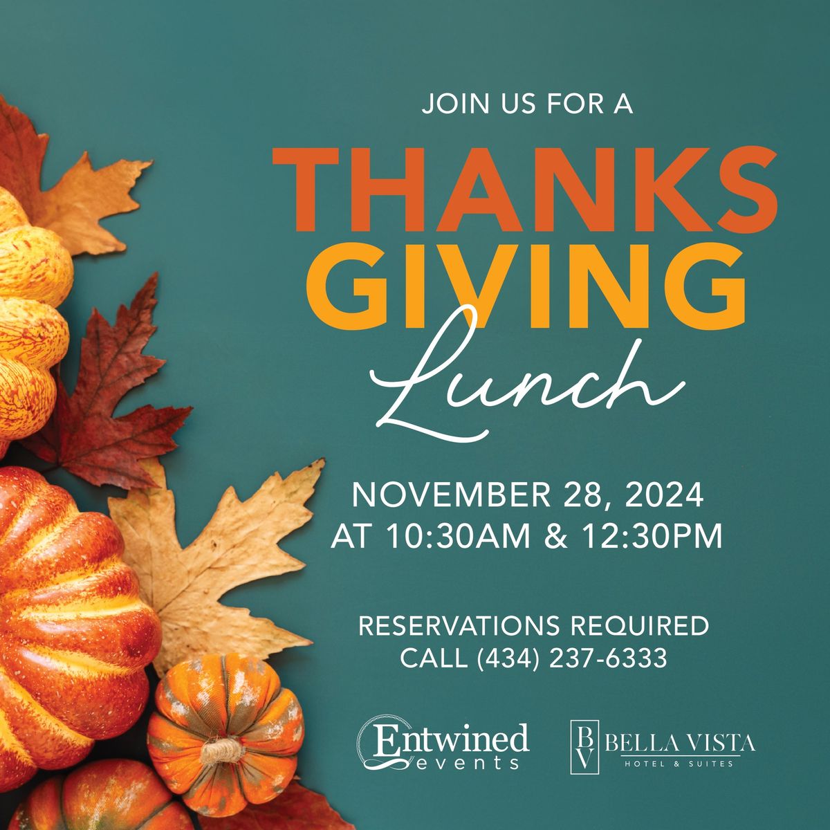 Thanksgiving Lunch at Bella Vista Hotel & Suites