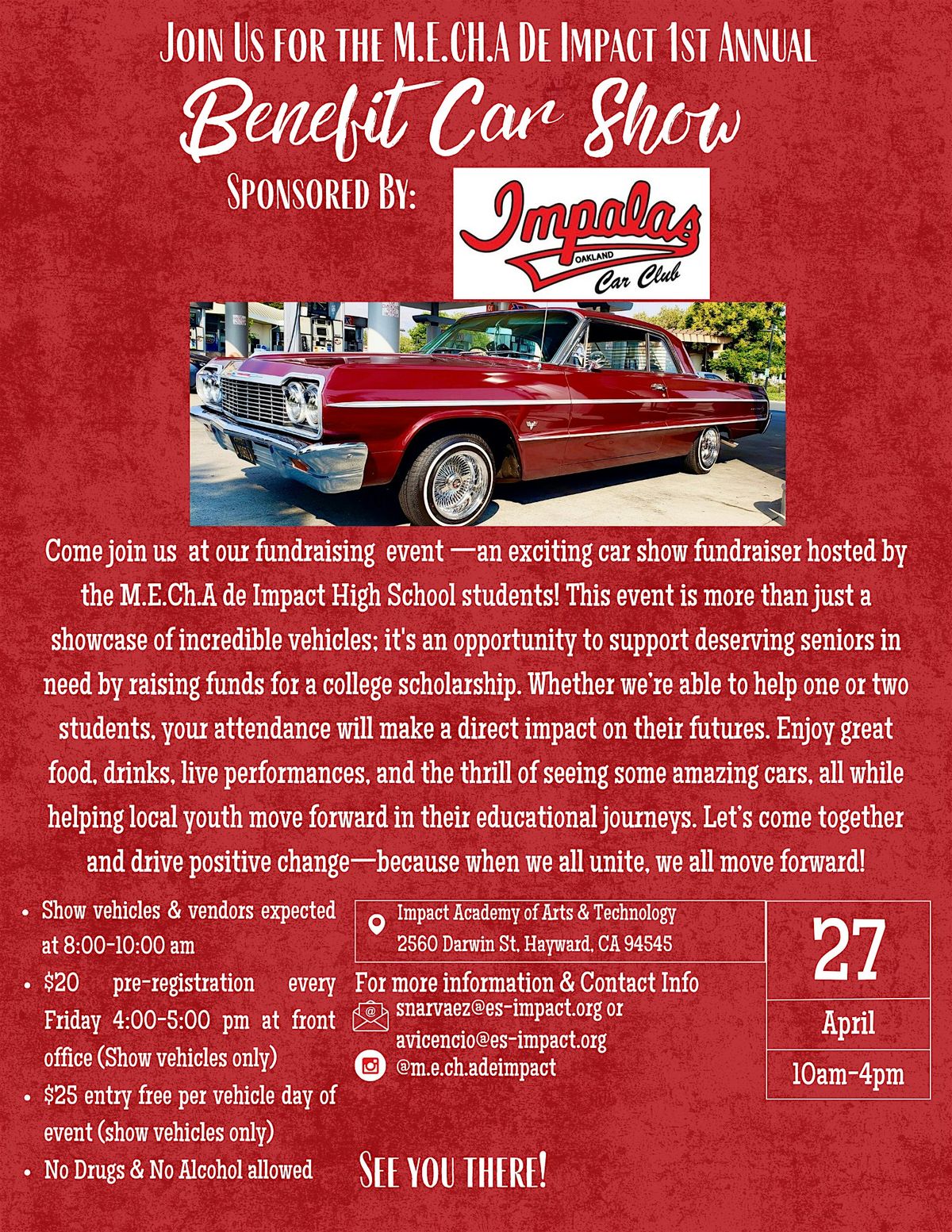 M.E.Ch.A. Car Show Fundraiser