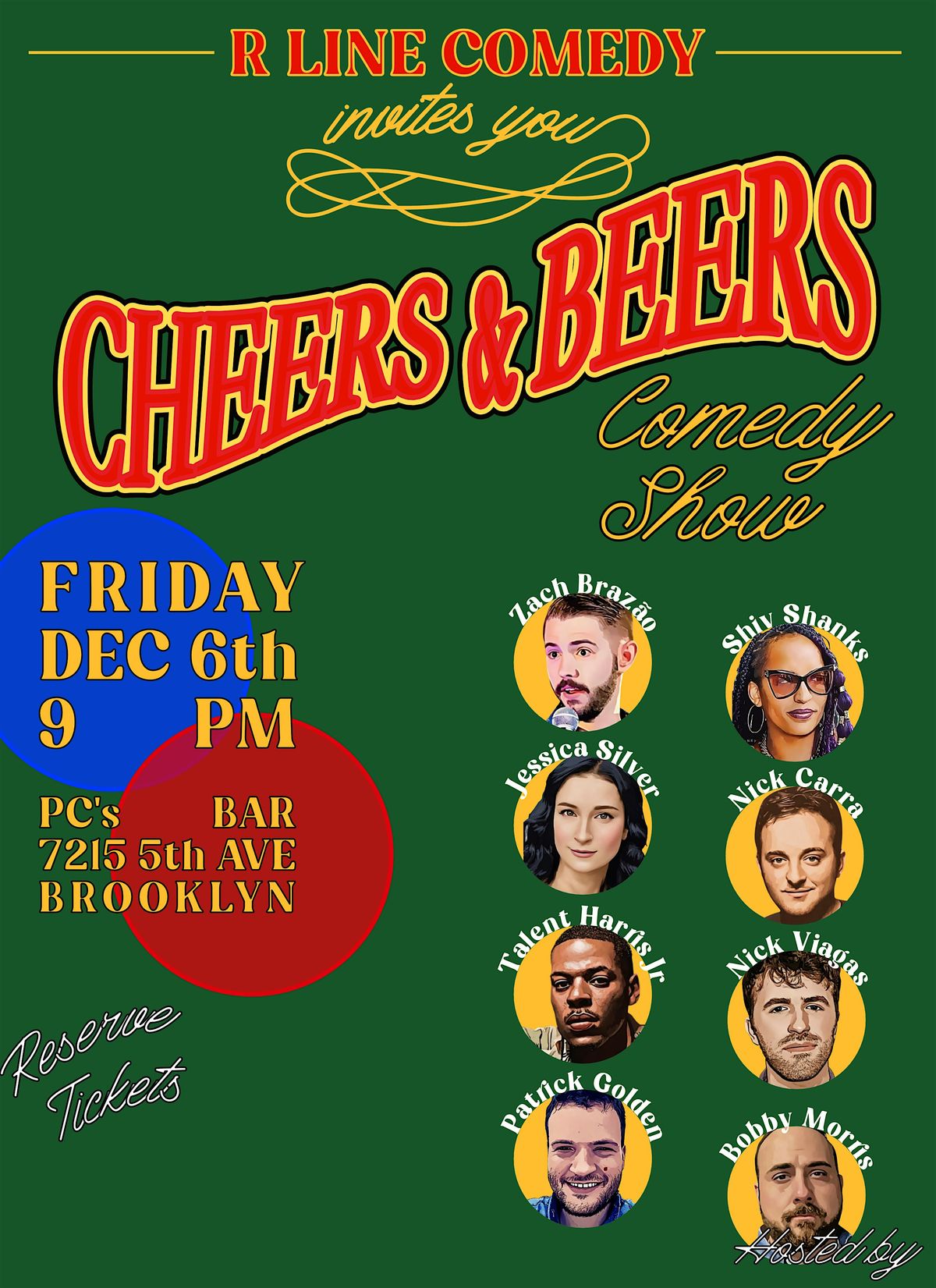 R Line Comedy presents: Cheers & Beers!