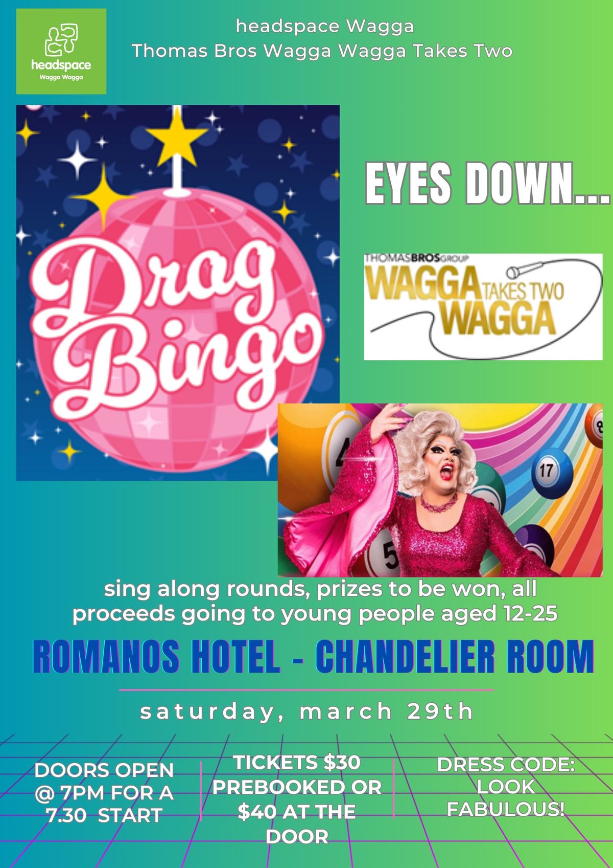 headspace Wagga Drag Queen Bingo Fundraiser