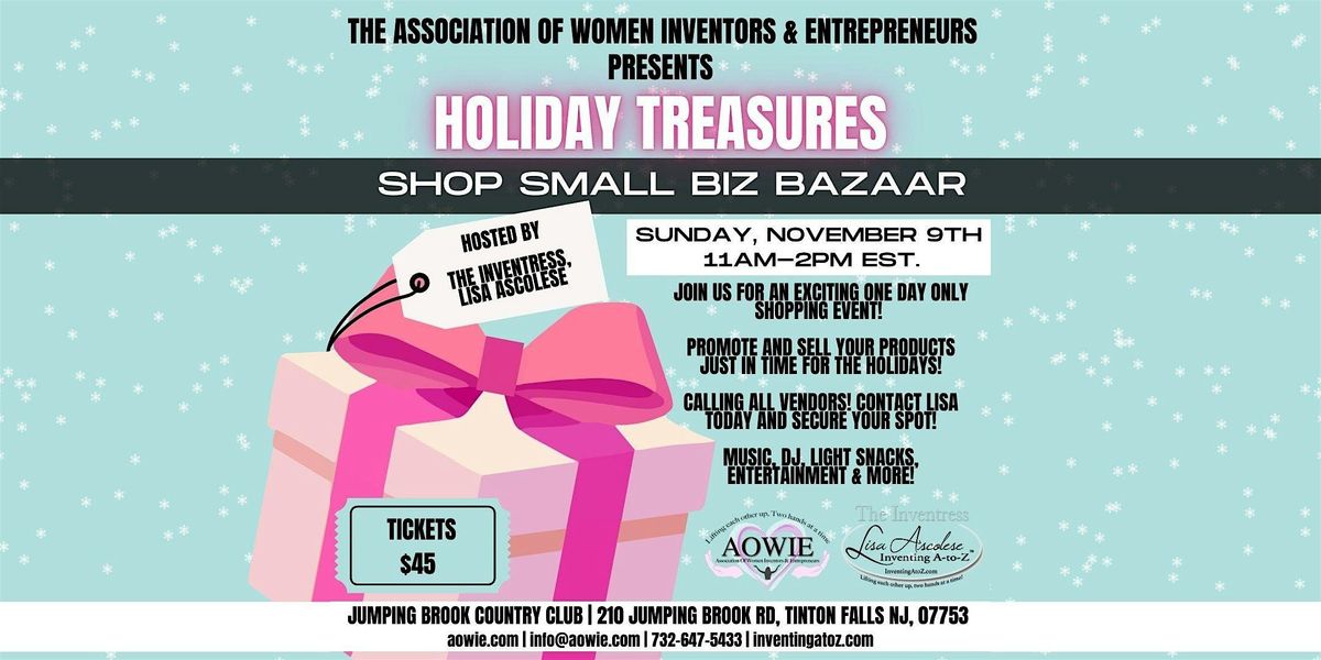 Holiday Treasures - Shop Small Biz Bazaar