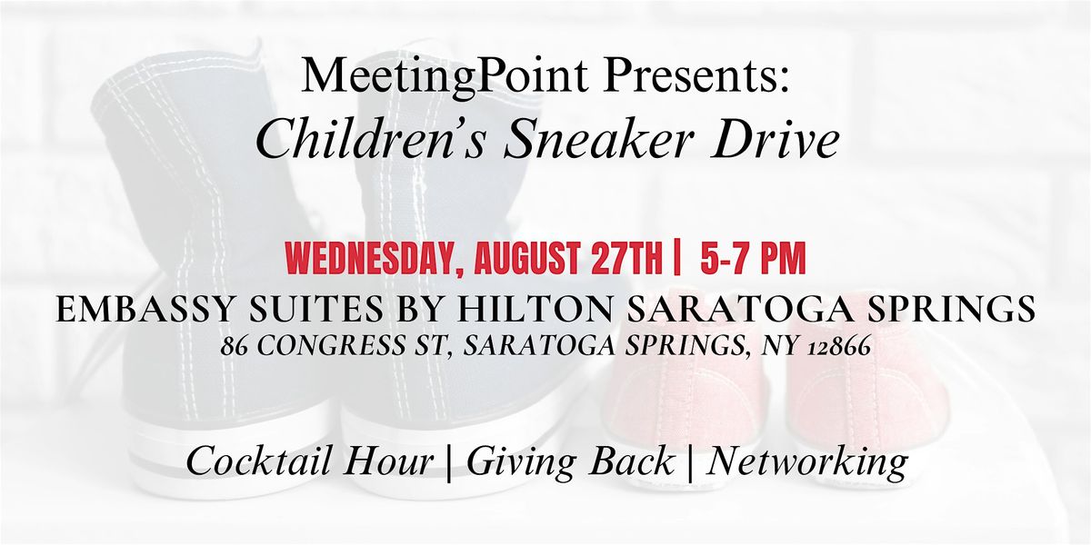 MeetingPoint Children's Sneaker Drive & Happy Hour Event