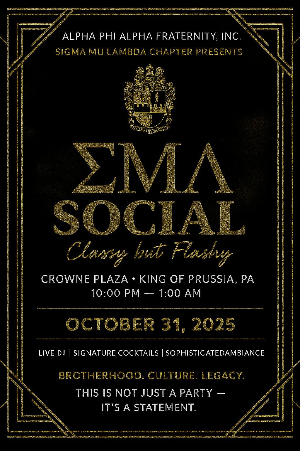Alpha Phi Alpha Fraternity, Inc. Sigma Mu Lambda Chapter P.A.A.C. Social