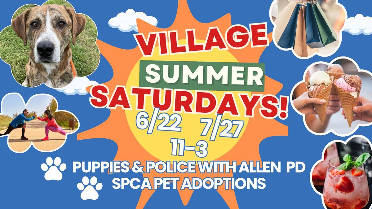 Village Summer Saturdays: Puppies with Police!